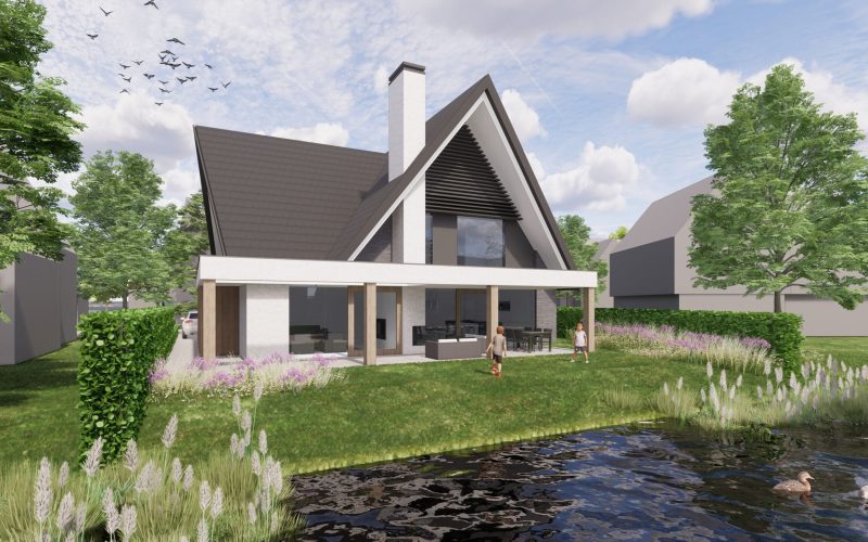 Stoere eigentijdse woning aan het water